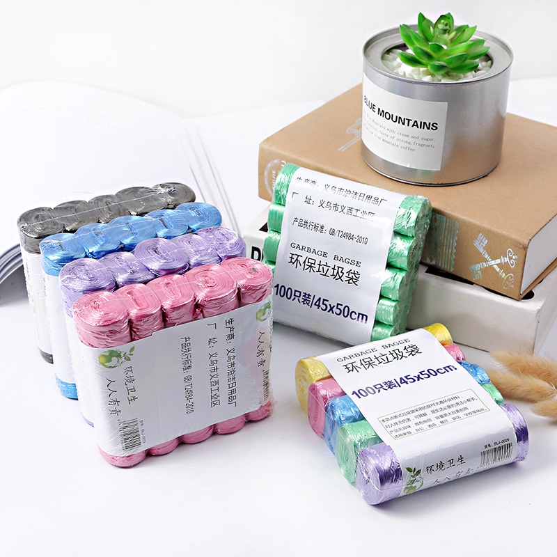 Set 5 Cuộn Túi Đựng Rác Sinh Học Tự Phân Hủy [100 túi/5cuộn]