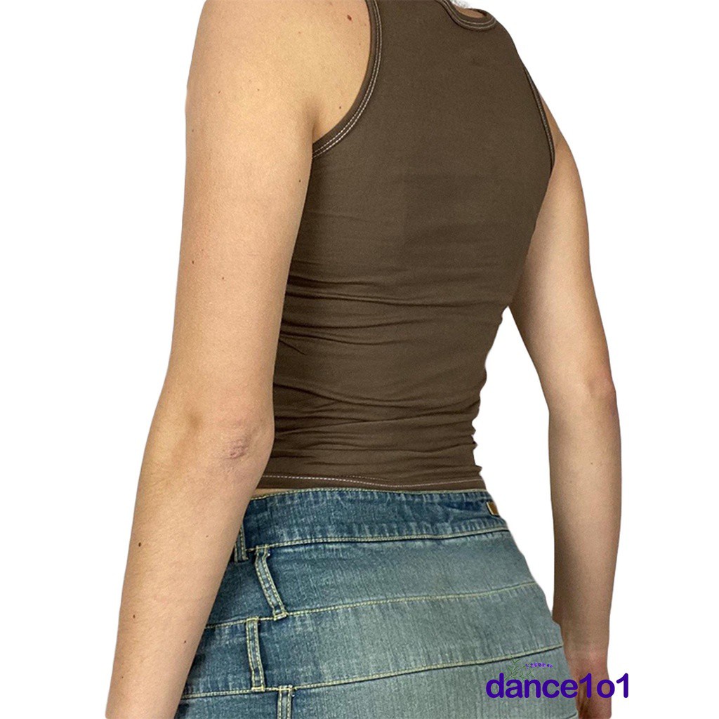 Áo Tank Top Không Tay Cổ Chữ U In Họa Tiết Thời Trang Mùa Hè Cho Nữ | BigBuy360 - bigbuy360.vn