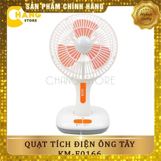 Quạt Tích Điện Mini Ông Tây Để Bàn