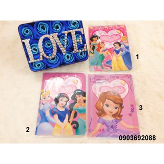 Vỏ bọc bao passport/ hộ chiếu Plastis dẻo công chúa Disney