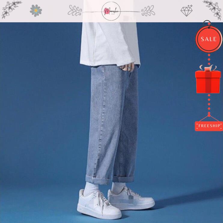 Quần jean Baggy ống suông,ống rộng baggy phong cách Đủ size | BigBuy360 - bigbuy360.vn
