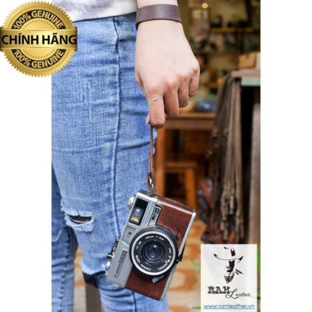Dây máy ảnh Handstrap da bò lộn (da bò thật) cực chất – RAM Handstrap .