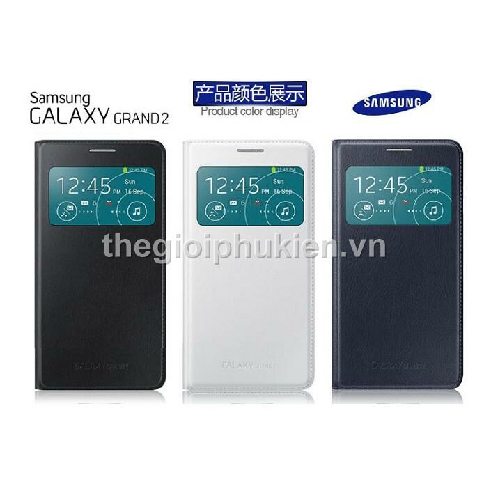 Bao da SamSung Galaxy Grand 2 dạng Flip cover S-view ( XẢ HÀNG )