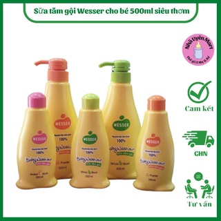 Sữa tắm gội Wesser cho bé 500ml siêu thơm
