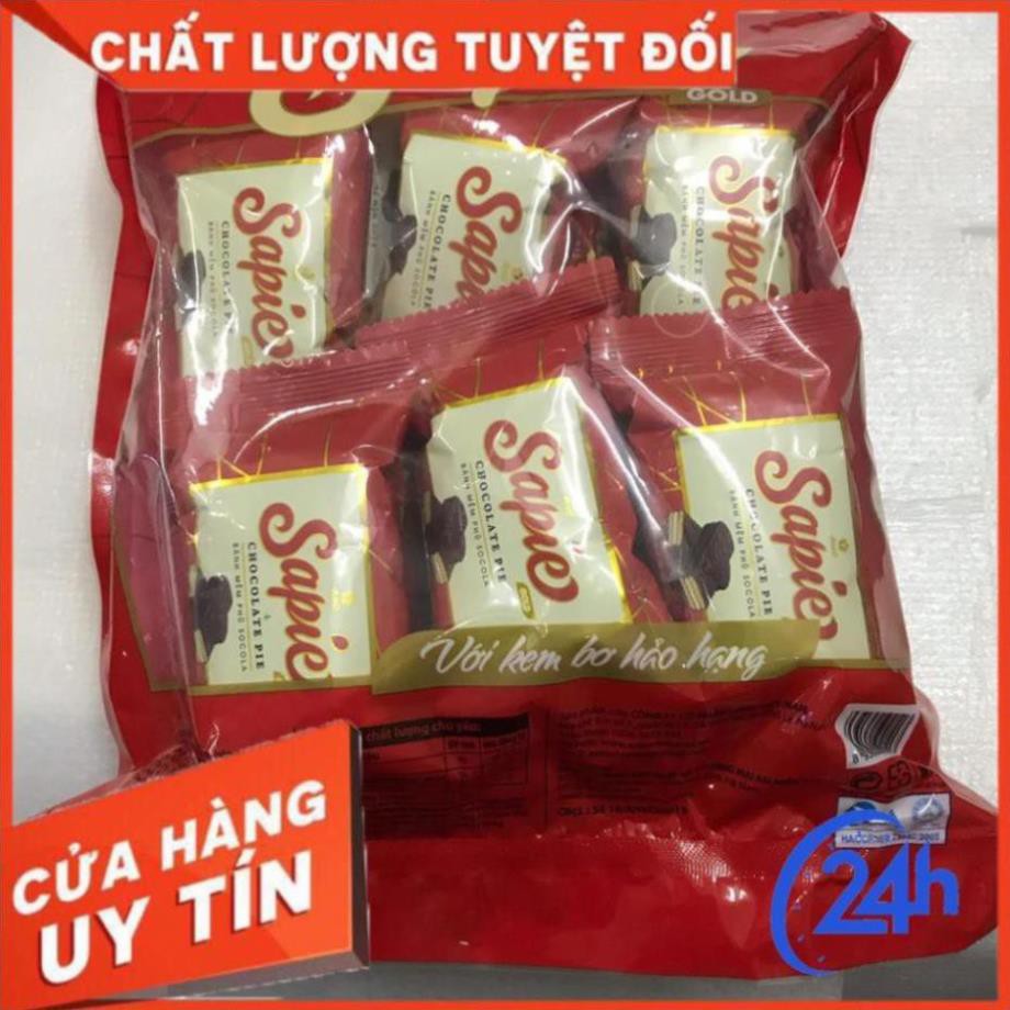 Bánh mềm phủ socola Sapie túi 216g