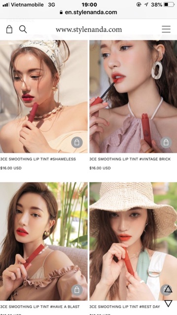 SON KEM LÌ 3CE SMOOTHING LIP TINT | BigBuy360 - bigbuy360.vn