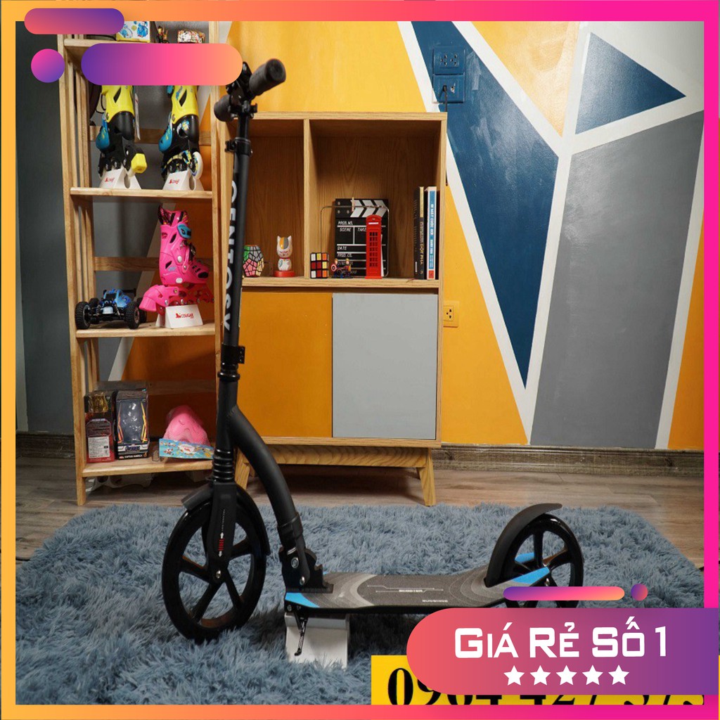 Xe Trượt Scooter Người Lớn ALS-A6 Đen