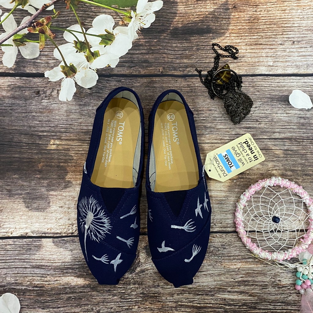 ⚡️[FREE SHIP]⚡️GIÀY toms bông hoa FLOWERS 2002 Xanh, BLUE | BigBuy360 - bigbuy360.vn