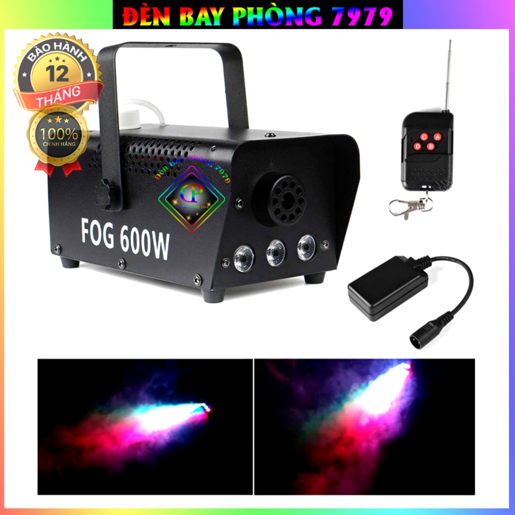 Máy Tạo Khói Cao Cấp Có Đèn Led 7 Màu Tạo Hiệu Ứng Đẹp Cho Sân Khấu, Phòng Bay,Karaoke