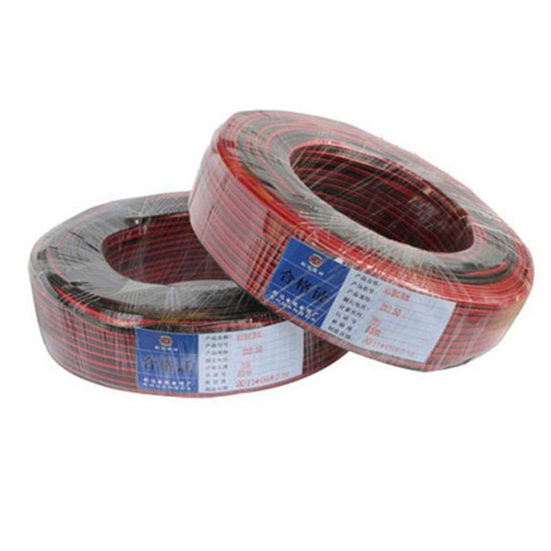 10M 18/20/22 Gauge AWG Electrical Cable Wire 2pin Tinned Copper Insulated PVC Extension LED Strip Black Red