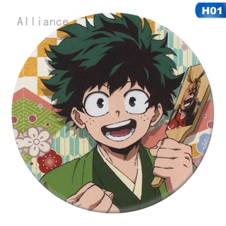 Alliance Ghim Cài Áo Hình Tròn Họa Tiết Nhân Vật Hoạt Hình My Hero Academia Để Trang Trí