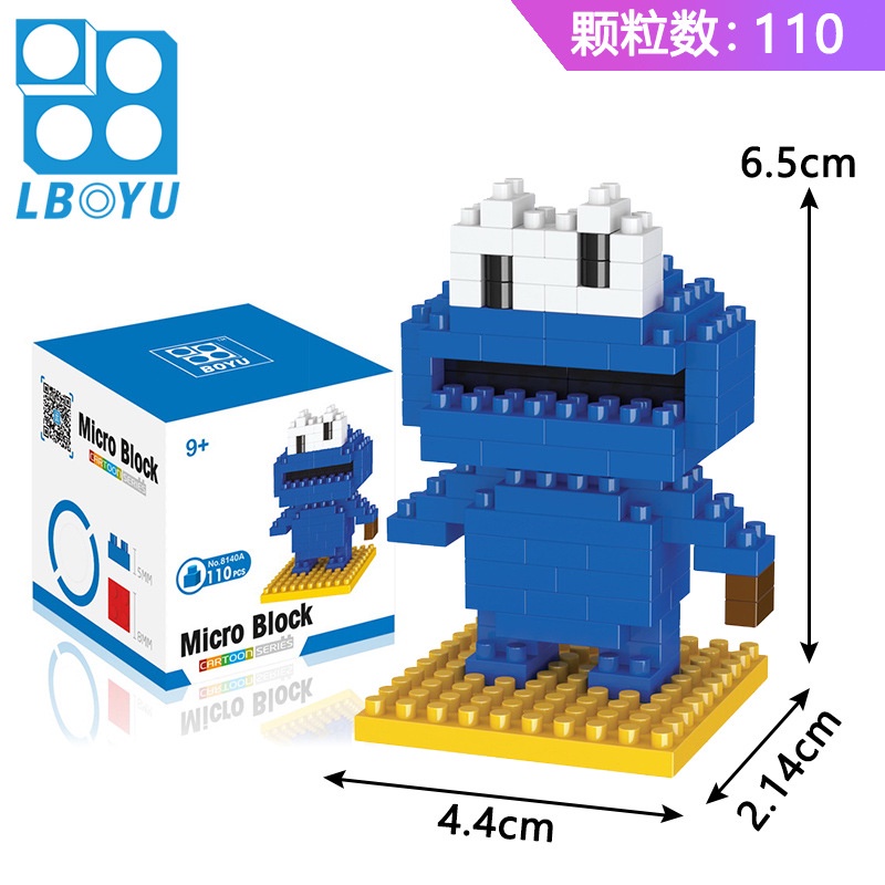 Đồ Chơi Lắp Ráp Lebowu Sesame Street Elmo Sáng Tạo Cho Trẻ Em