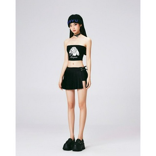 Váy xếp ly, xẻ cao Mangata (Pleated Skirt)