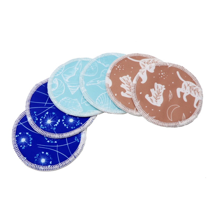 Set 6 Miếng Đệm Ngực Siêu Thấm Nước Có Thể Giặt Sạch Tái Sử Dụng Dành Cho Mẹ Đang Cho Con Bú