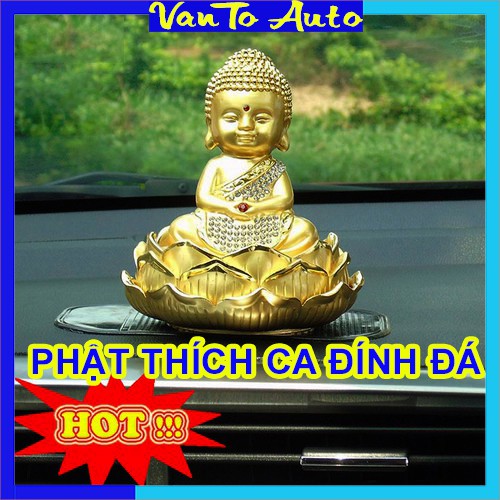 ⚡VIDEO THẬT⚡ Tượng Phật Thích Ca Đính Đá Để Ô Tô