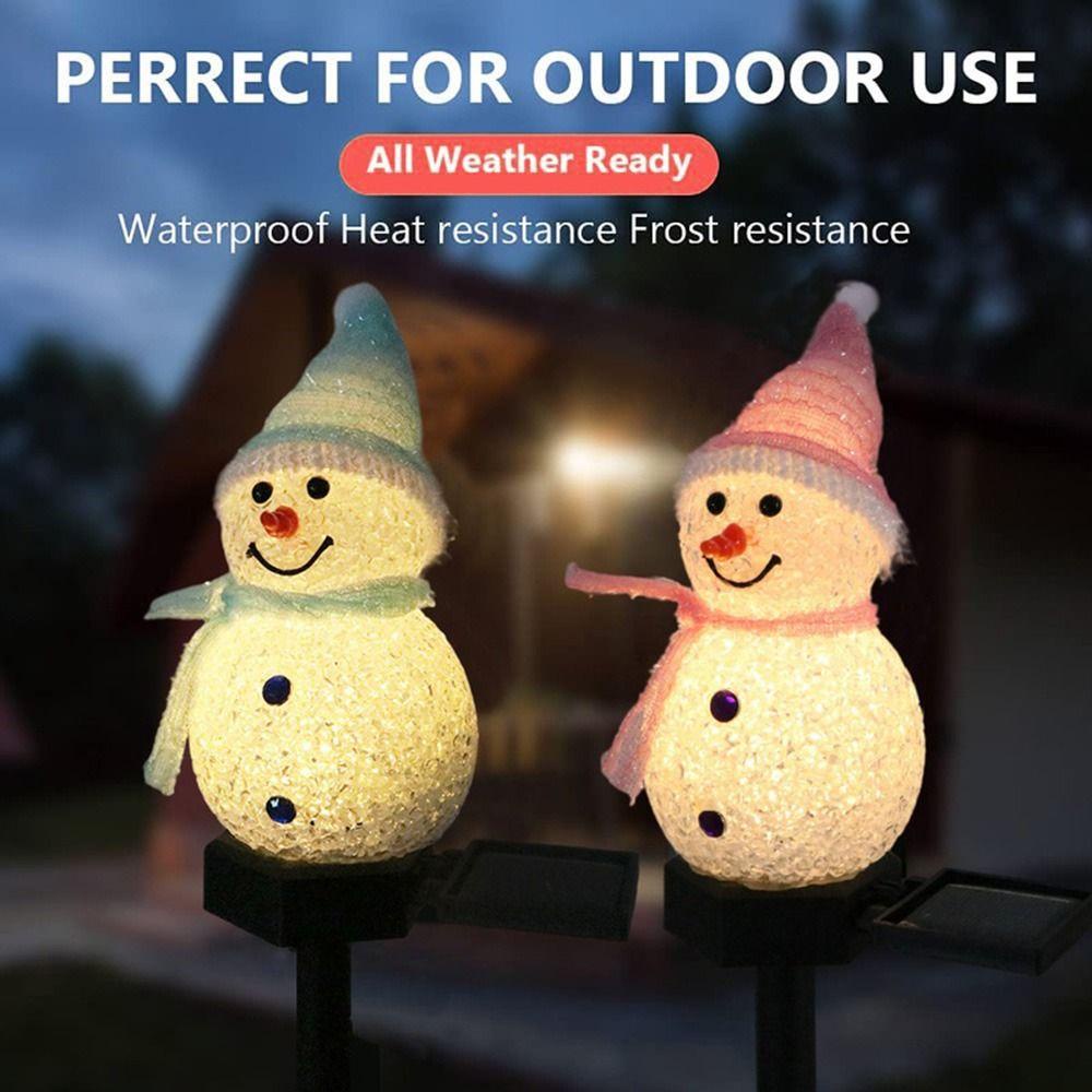 Đèn Led Trang Trí Sân Vườn Hình Ông Già Noel Sử Dụng Năng Lượng Mặt Trời