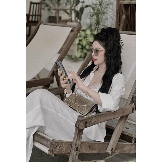 Kính râm gọng kim loại ghi xám Mai Phương Bùi-Kr018