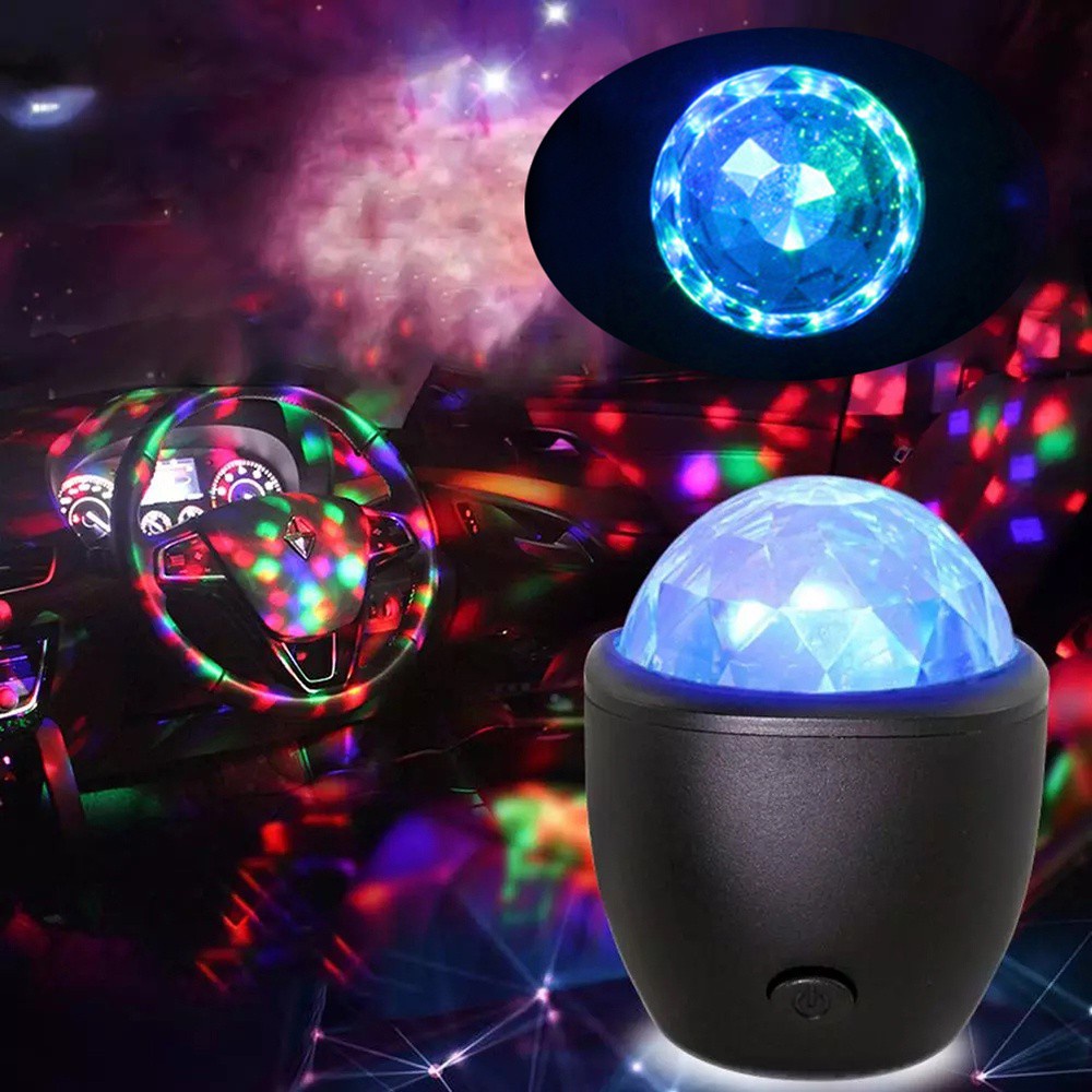 PRESTON USB Charge Night Light Bar Stage Light LED Light|Ball Voice Activated Car Interior LED Disco Ball KTV Magic Ball