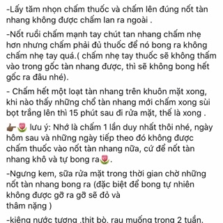 Chấm tàn nhang nốt ruồi mụn thịt
