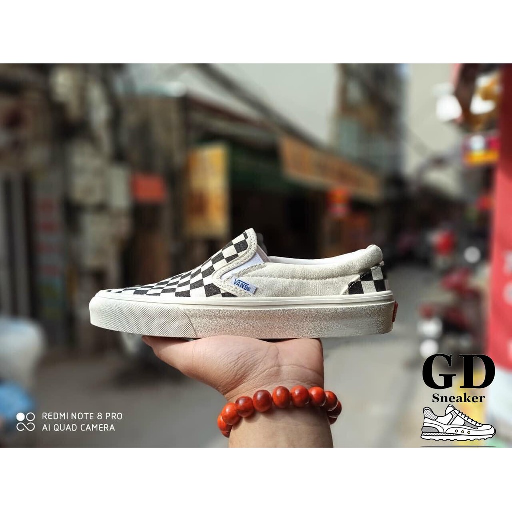 Giày thể thao VANS vault caro (Checkerboard Slip On) bản Trung [ full box bill] nam/nữ | BigBuy360 - bigbuy360.vn