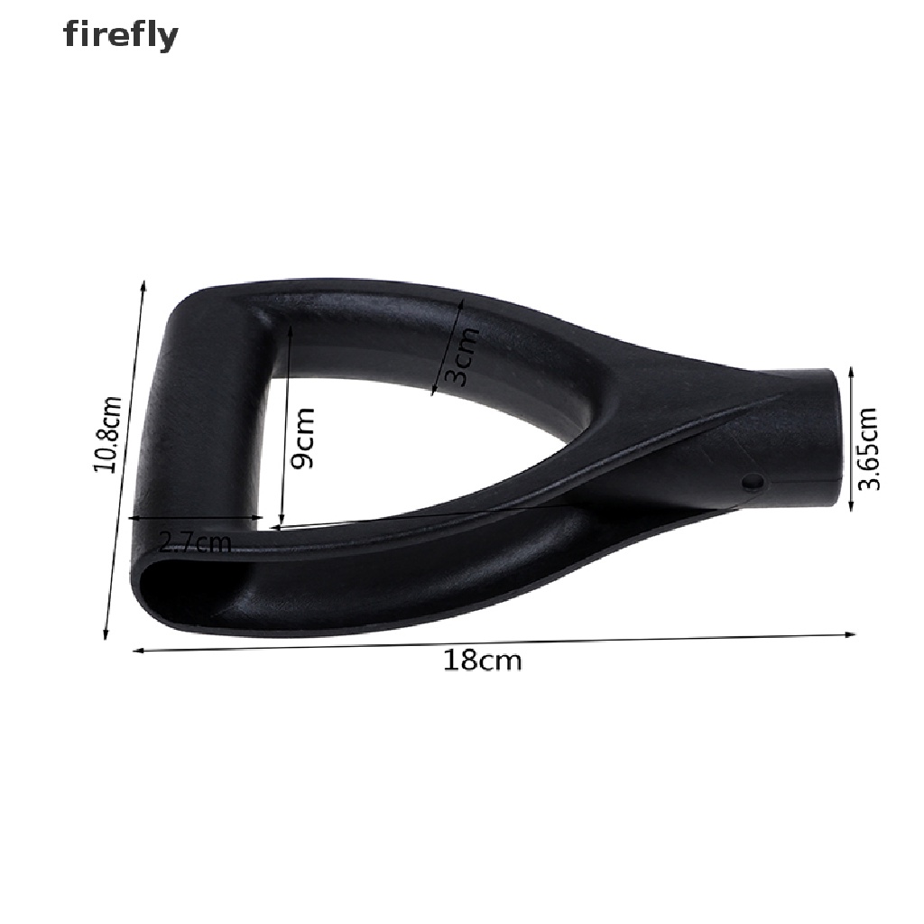 Xẻng Xúc Tuyết Bằng Nhựa Màu Đen Hình Chữ U Thay Thế Tiện Dụng Cho Sân Vườn