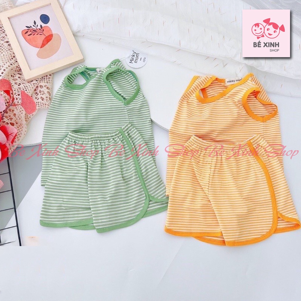 Quần áo đồ bộ ba 3 lỗ bé trai bé gái Minky Mom Sale Sốc Đồ bộ trẻ em ba lỗ