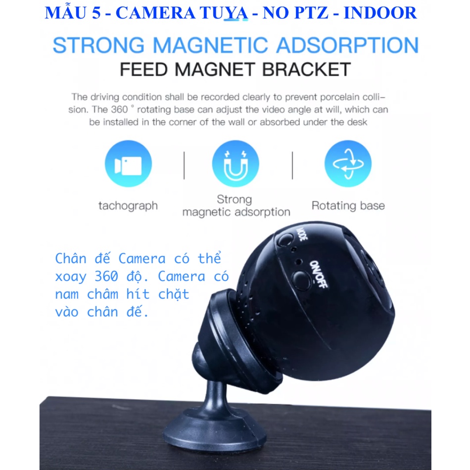 Camera Wifi Tuya FullHD 2MP/3MP/1080p, loại ngoài trời (Outdoor) hoặc trong nhà (Indoor), App Smart Life/Tuya.