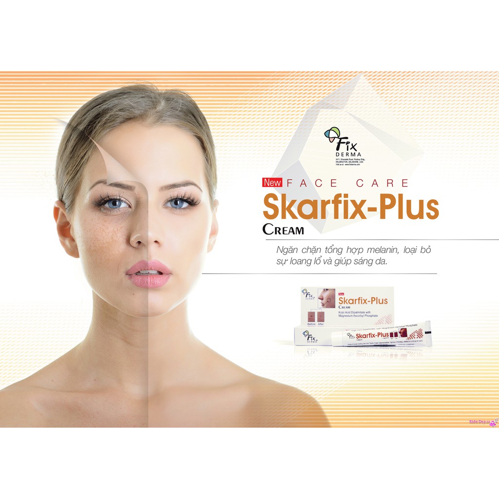 Kem dưỡng da mặt Fixderma Skarfix Plus trắng da giảm thâm nám tàn nhang  Unison Shop