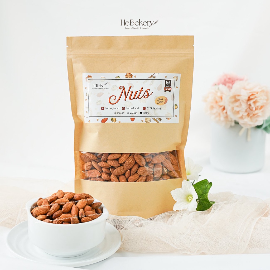 Hạnh Nhân Nướng Giòn Nguyên Hạt by Hebe