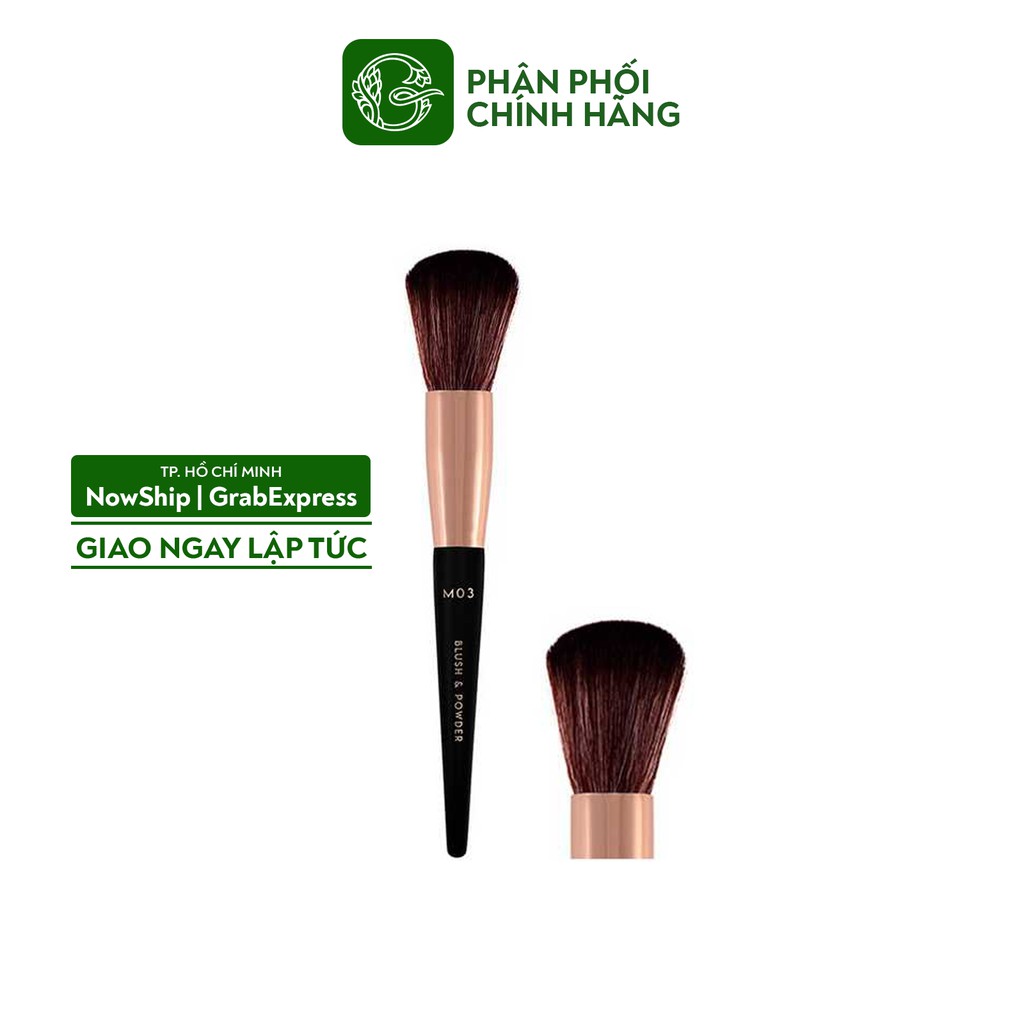 Cọ trang điểm Vacosi Blush &amp; Powder Brush #M03.Cọ má hồng và phấn phủ, đầu tròn