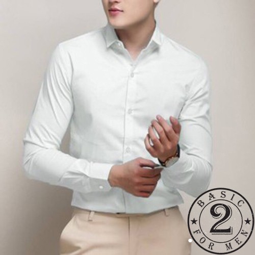 Áo Sơ Mi Nam Kiểu Dáng Dài Tay Thời Trang Công Sở Hàng Việt Nam Xuất Khẩu Chất Liệu Vải Mềm Mịn Như Lụa