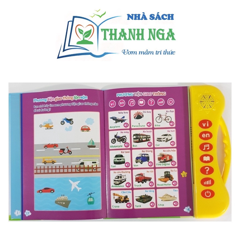 Sách - Sách điện tử song ngữ Anh - Việt Thanh Nga cho bé từ 1-7 tuổi