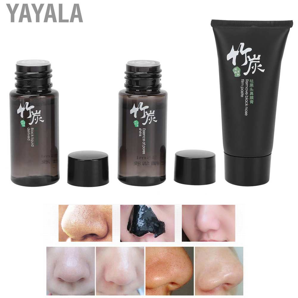 Yayala Blackhead Removal Mask Pore Deep Cleansing Peel‑Off Derived Lotion Refining Serum
