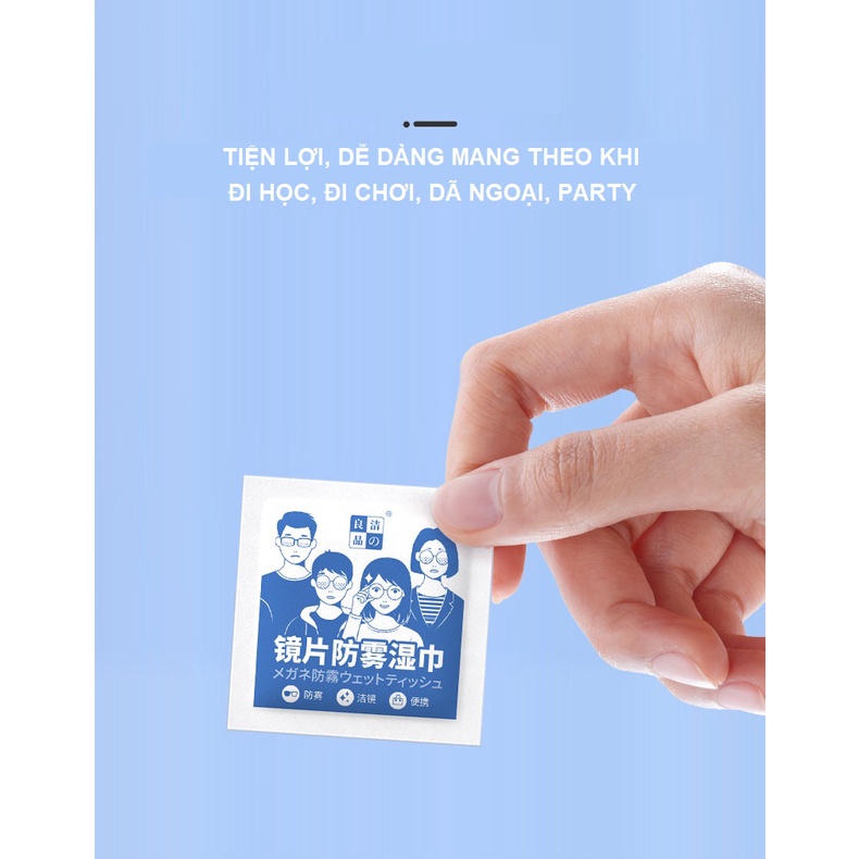 Khăn lau kính nano kháng khuẩn đa năng dùng một lần Jelid chống bám hơi nước, sương mù,loại sạch bụi bẩn, dầu mỡ