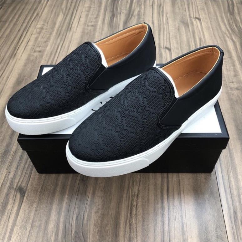 Giày Lười Nam Slipon GC- Giày Nam Đẹp In hoạ tiết gc 01 🛎