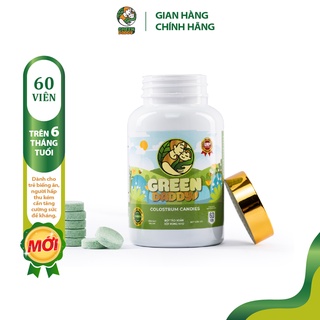 Kẹo sữa non Green Daddy Colostrum chứa Whey Protein hỗ trợ người gầy yếu trẻ kém ăn tăng cường sức đề kháng hộp 60 viên