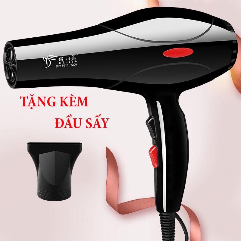 MÁY SẤY TÓC DELIYA 8018 CÔNG SUẤT LỚN , TẶNG KÈM PHỤ KIỆN -hotdeal365