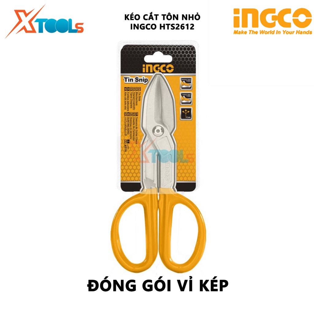 Kéo cắt tôn nhỏ INGCO HTS2612 | dụng cụ cắt tôn kích thước 12&quot;