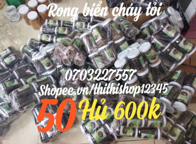 ( MIỄN SHIP Ở HCM) Sỉ Combo 20 Hủ rong biển cháy tỏi ăn liền, ăn vặt ngon, giòn, rẻ, chất lượng ( dạo/ sấy khô/ giá sỉ)