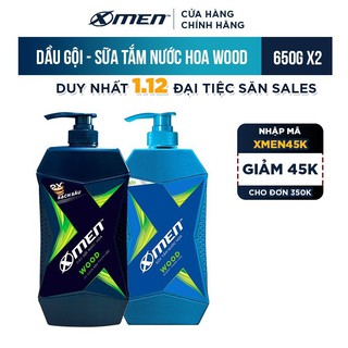Combo Dầu Gội X-Men Nước Hoa Wood 650G Và Sữa Tắm X-Men Nước Hoa Wood 650G