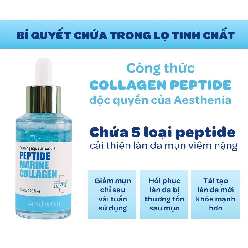 [TẶNG M ẶT NẠ NHẬT BẢN] Tinh Chất Dưỡng Da Aesthenia Peptide Ampoule