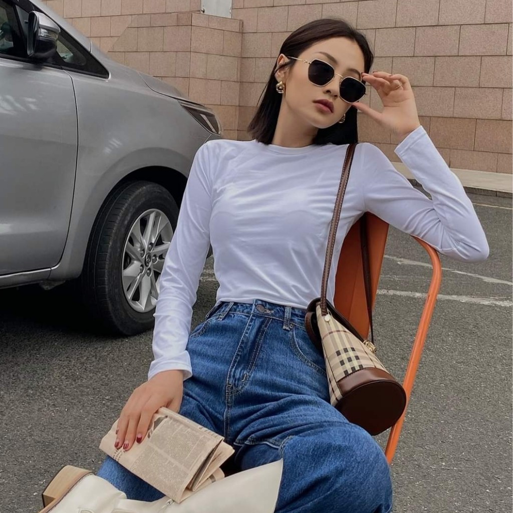 [Mã WASKT410K giảm 10K đơn 50K] Áo Thun Nữ BODY Tay Dài Cổ Tròn - Chất Borip Lụa Thoáng Mát Thấm Hút Mồ Hôi - Ảnh Thật | BigBuy360 - bigbuy360.vn