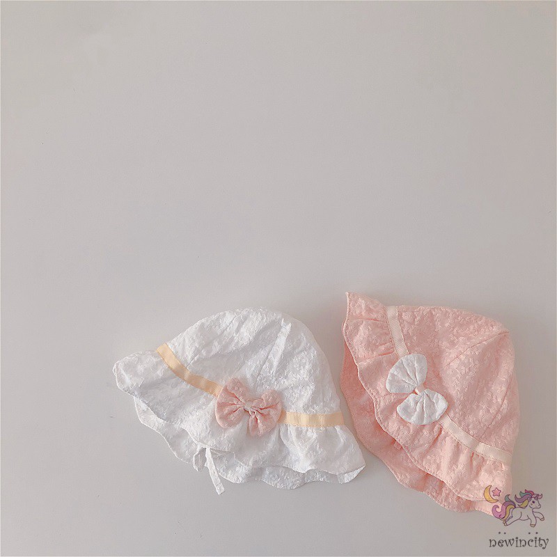 Nón Tai Bèo Thắt Nơ Phong Cách Hàn Quốc Xinh Xắn Cho Bé Gái