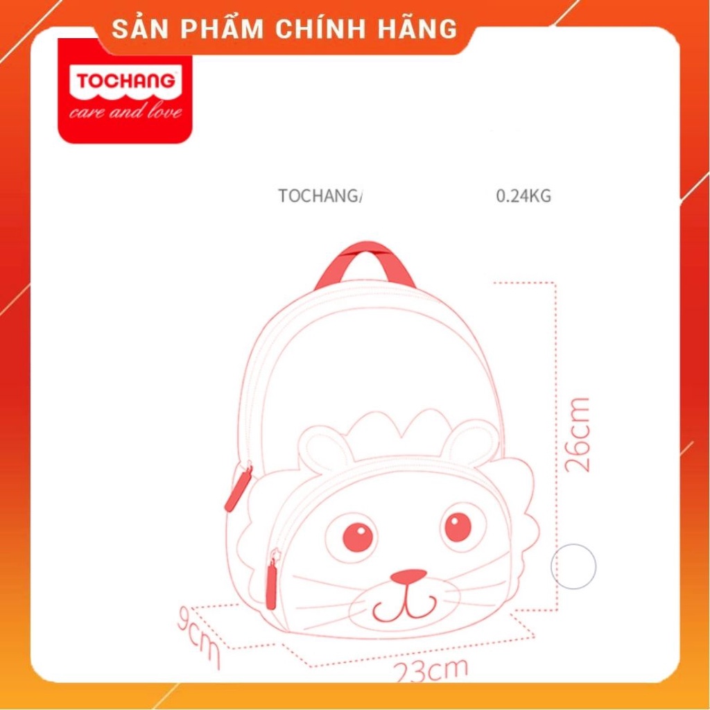 Balo TOCHANG Chính Hãng, Balo Cho Bé Mẫu Giáo, Balo Hình Thú, Balo Đi Học Cho Bé Mầm Non Siêu Nhẹ Dễ Thương