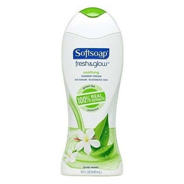 Sữa Tắm Softsoap Fresh & Glow Soothing Shower Cream Green Tea & Jasmine - Xuất xứ: USA