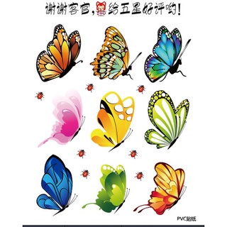 Decal dán tường decal trang trí bướm 2D
