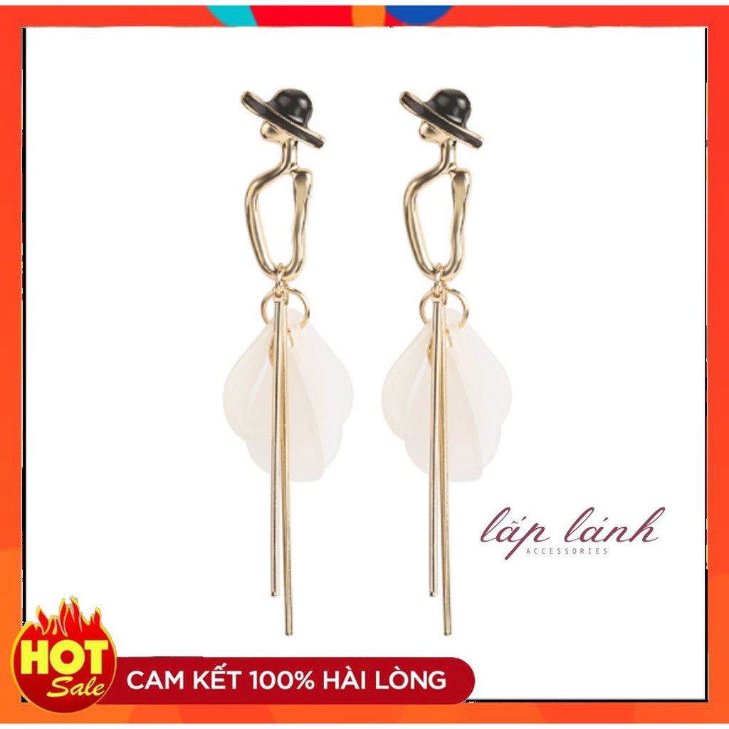 [Có sẵn] BÔNG TAI/KHUYÊN TAI DÀI CÔ GÁI KHIÊU VŨ BẠC 925 PHONG CÁCH THỜI TRANG HÀN QUỐC BT14