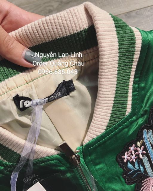 BOMBER XANH HỌA TIẾT