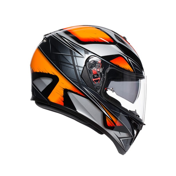 Nón K3-SV AGV LIQUEFY ORANGE/BLACK