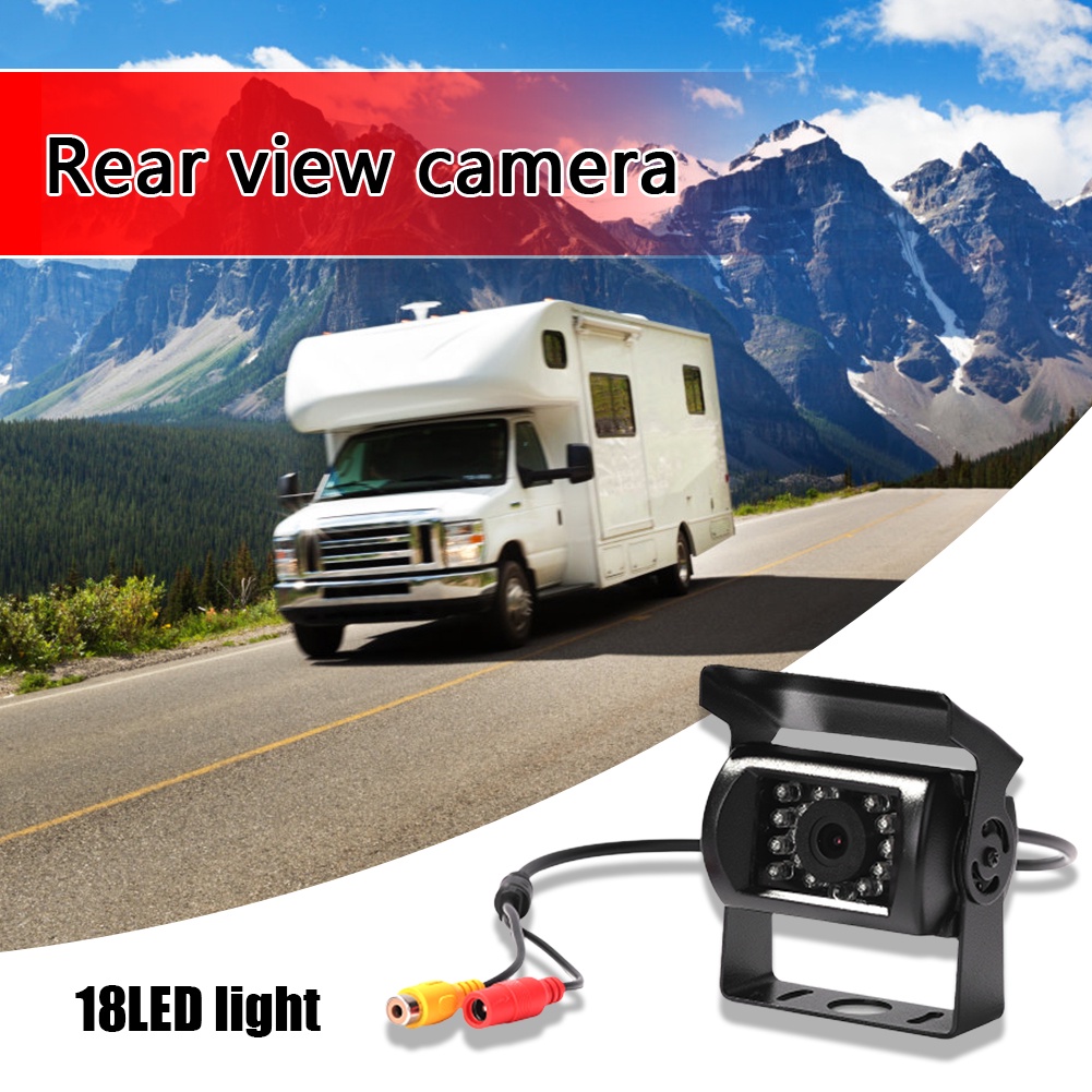 Camera Chiếu Hậu 18 Bóng LED HD Chống Thấm Nước Tầm Nhìn Ban Đêm Tự Động Cho Xe Tải | BigBuy360 - bigbuy360.vn